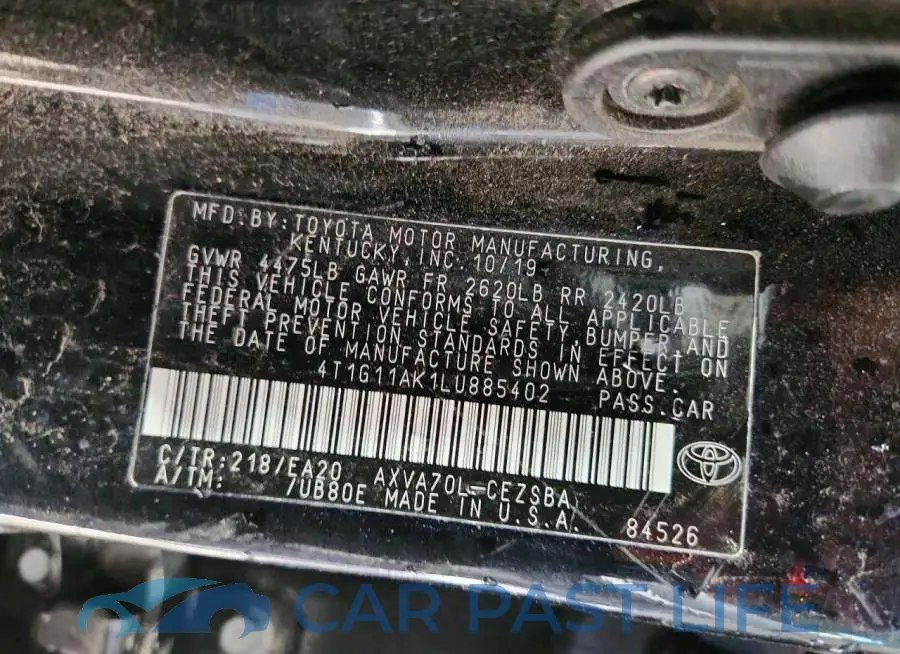 4T1G11AK1LU885402# 13