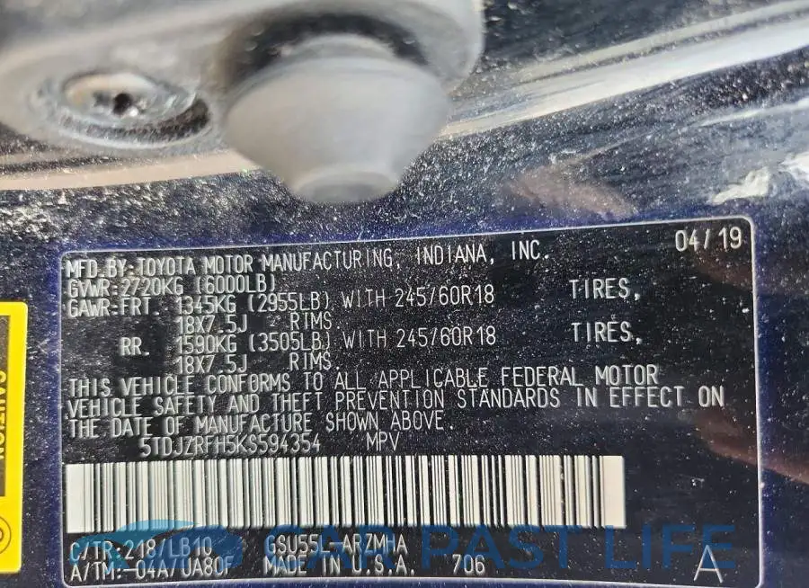 5TDJZRFH5KS594354# 13