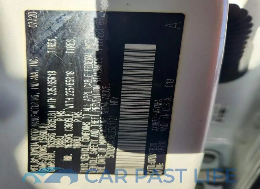5TDZARAH8LS501121# 12