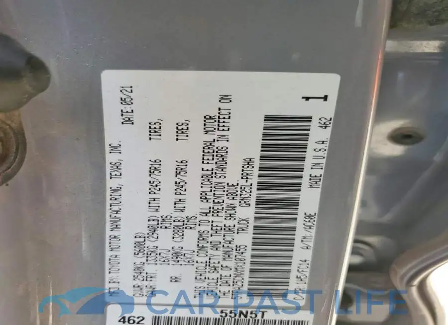 5TFAZ5CNXMX107455# 12