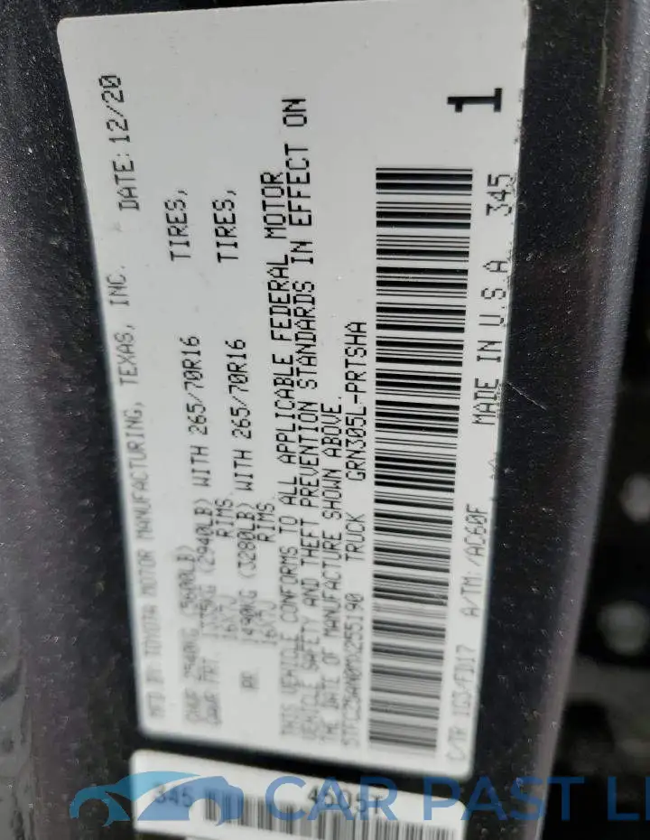 5TFCZ5AN0MX255190# 12