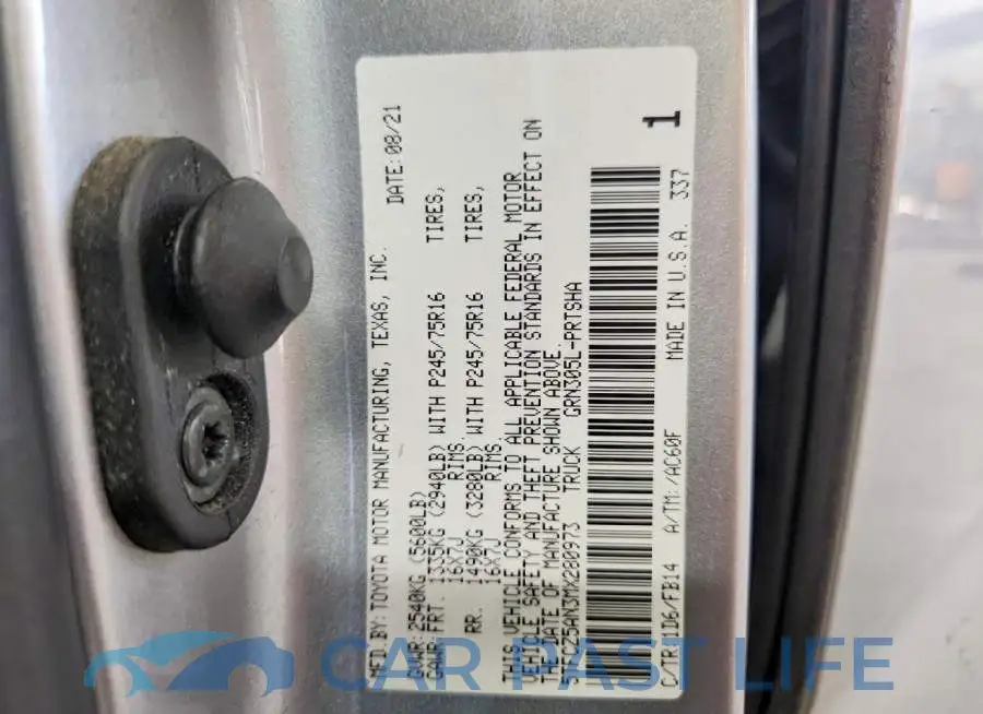 5TFCZ5AN3MX280973# 12