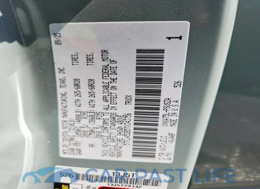 5TFLA5DB5TX343756# 12