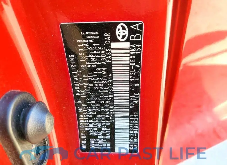 5YFBURHE7HP697914# 12