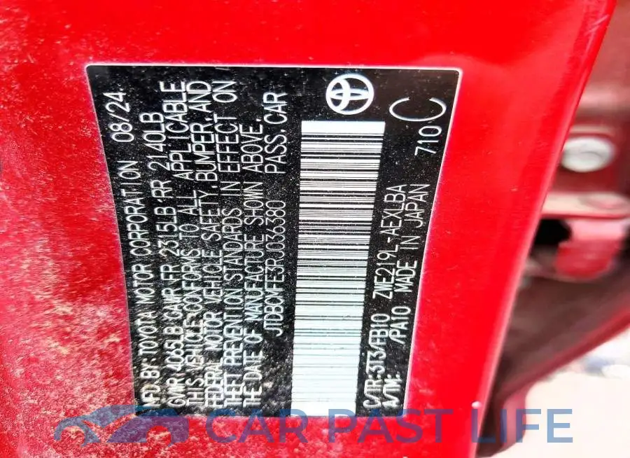 JTDBCMFE3RJ036380# 13