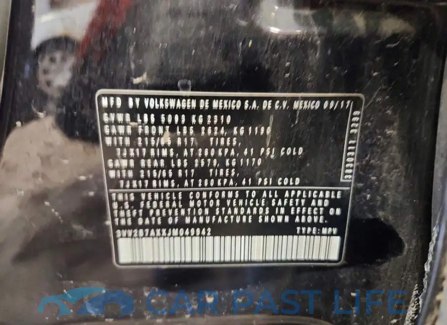 3VV2B7AXXJM049942# 13