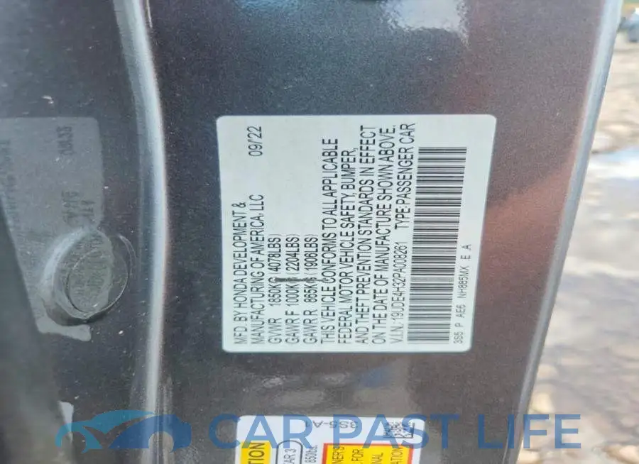 19UDE4H32PA008261# 12