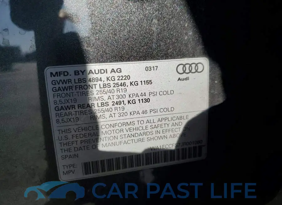 WA1ECCFS7JR001080# 13