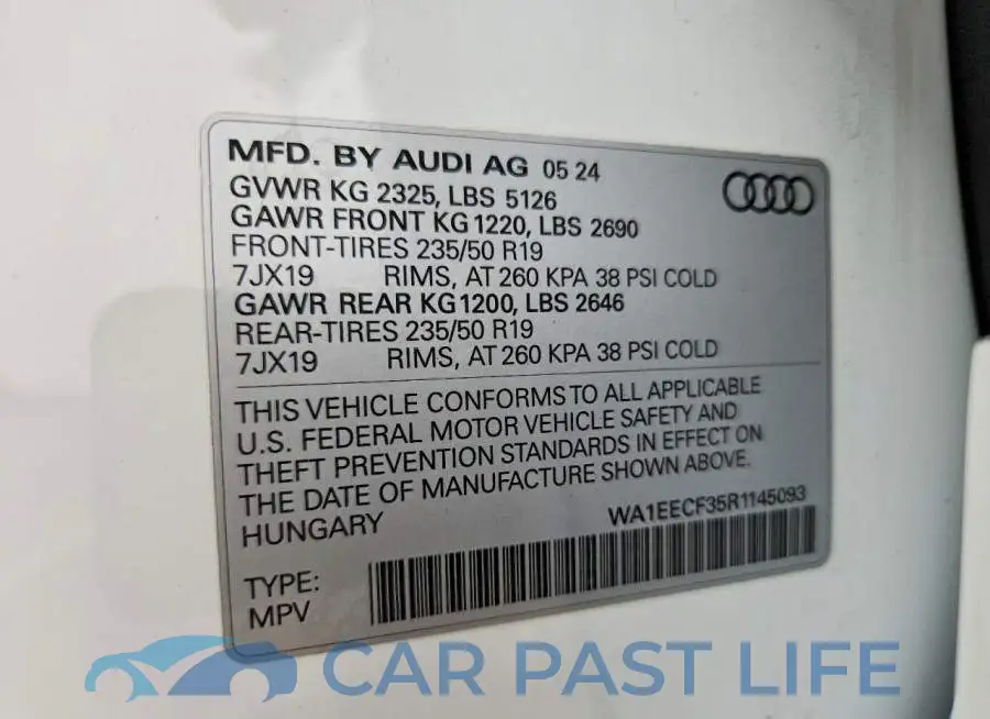 WA1EECF35R1145093# 14