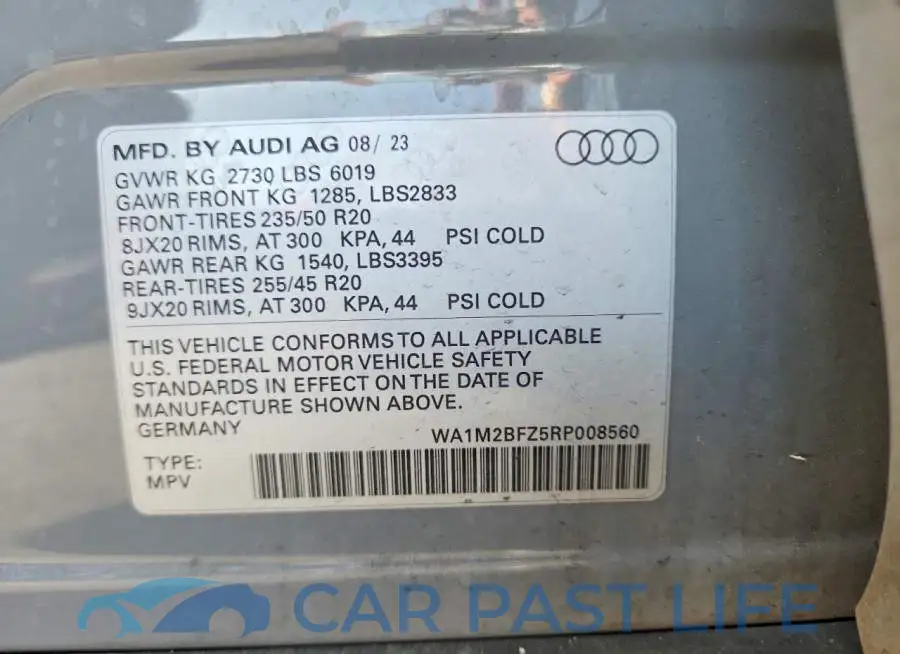 WA1M2BFZ5RP008560# 13