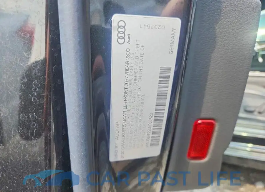 WAUE8AF22LN052523# 12