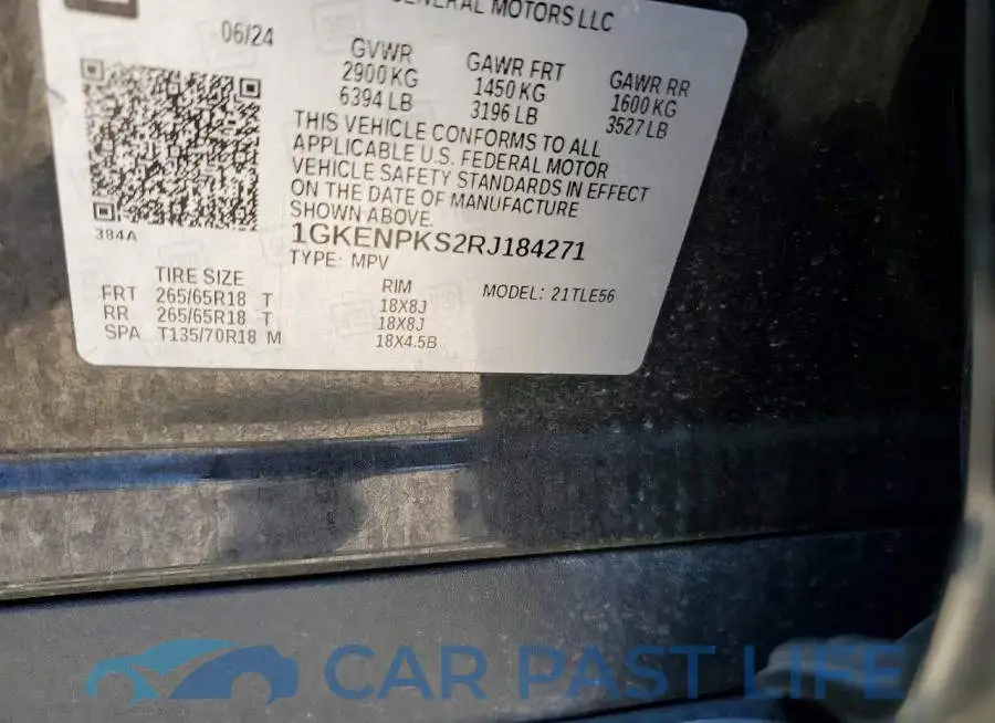 1GKENPKS2RJ184271# 13