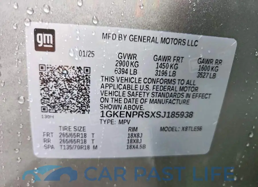 1GKENPRSXSJ185938# 14