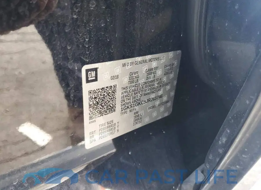 1GKS1GKC5JR265746# 13