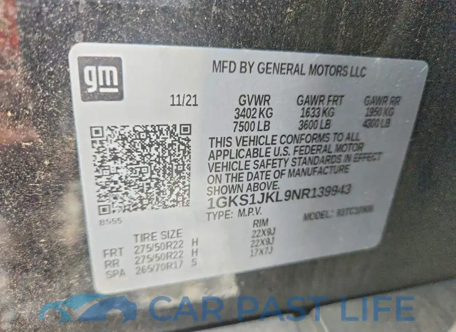 1GKS1JKL9NR139943# 13