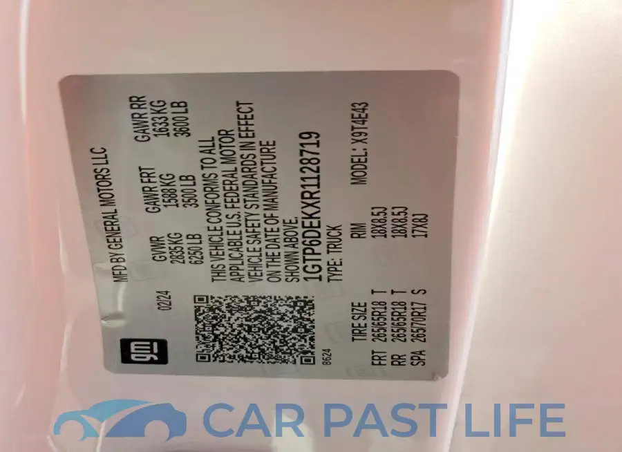 1GTP6DEKXR1128719# 12