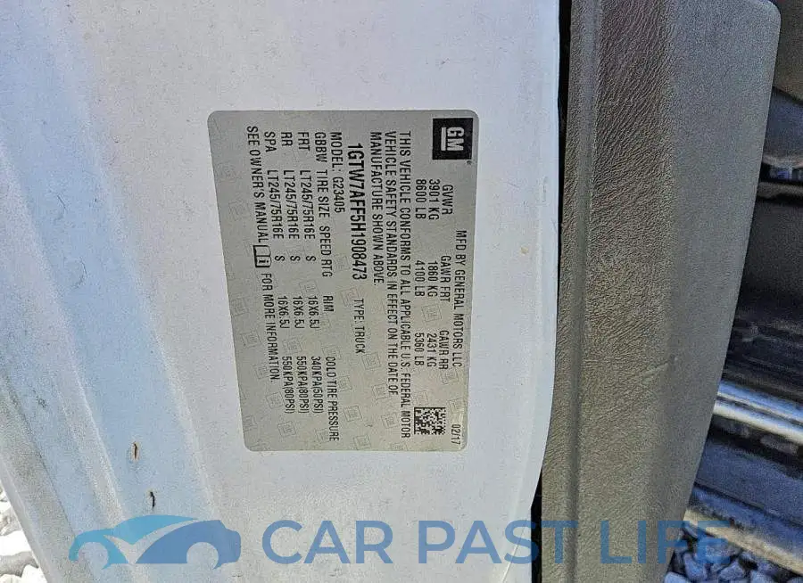 1GTW7AFF5H1908473# 12