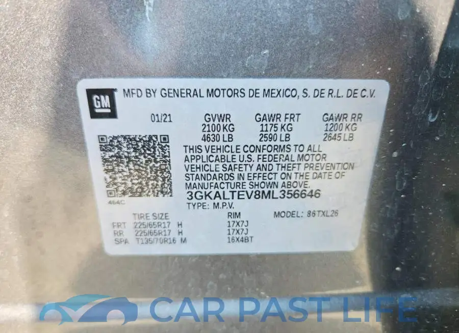 3GKALTEV8ML356646# 13