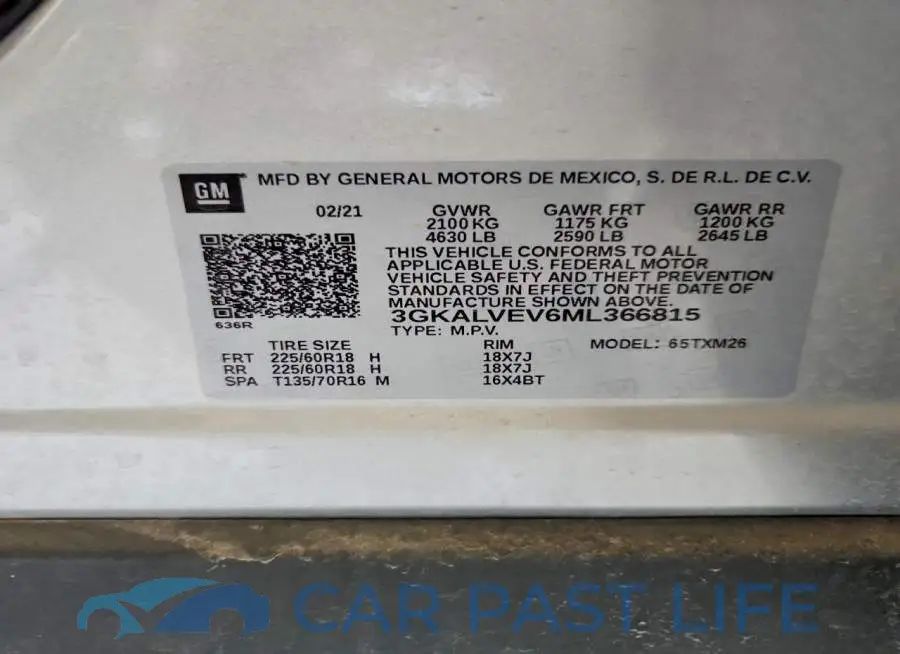 3GKALVEV6ML366815# 12