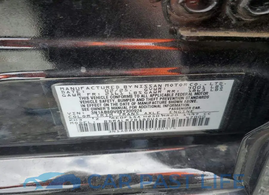 3N1AB8DV9SY300974# 12