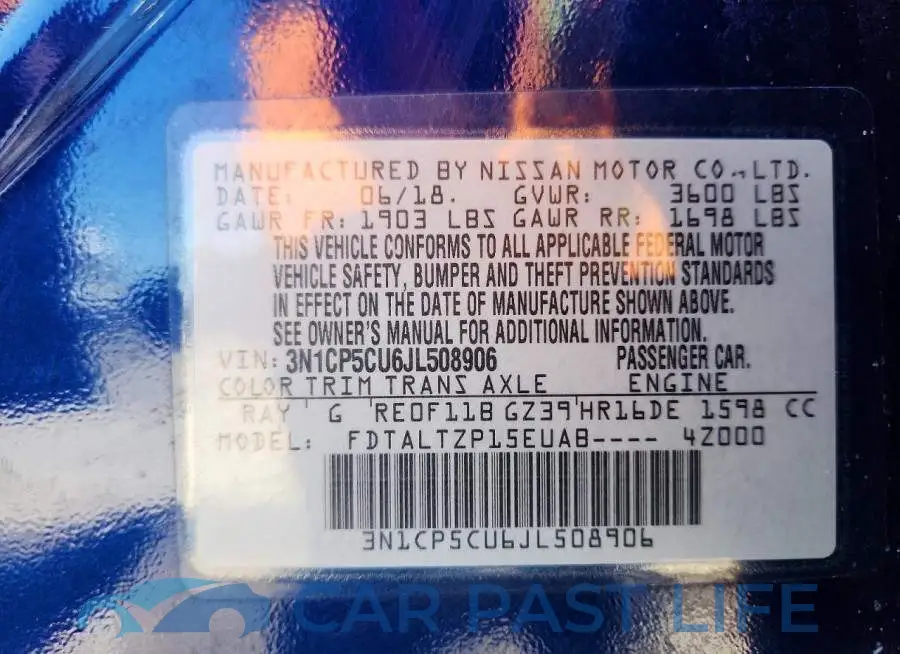 3N1CP5CU6JL508906# 13
