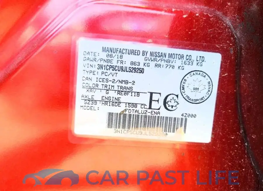 3N1CP5CU9JL529250# 13