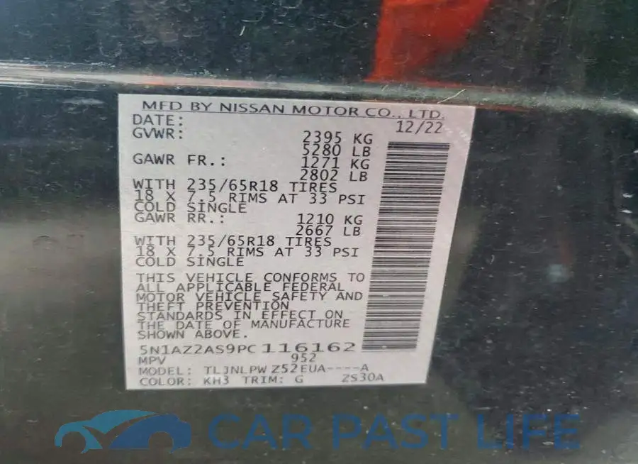5N1AZ2AS9PC116162# 13
