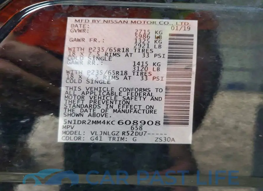 5N1DR2MM4KC608908# 13