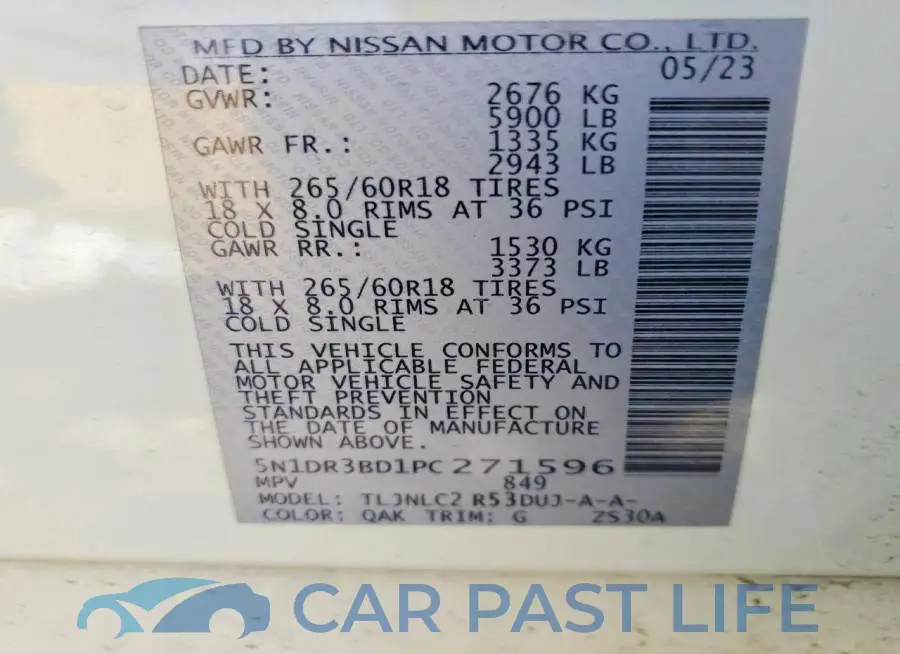 5N1DR3BD1PC271596# 13