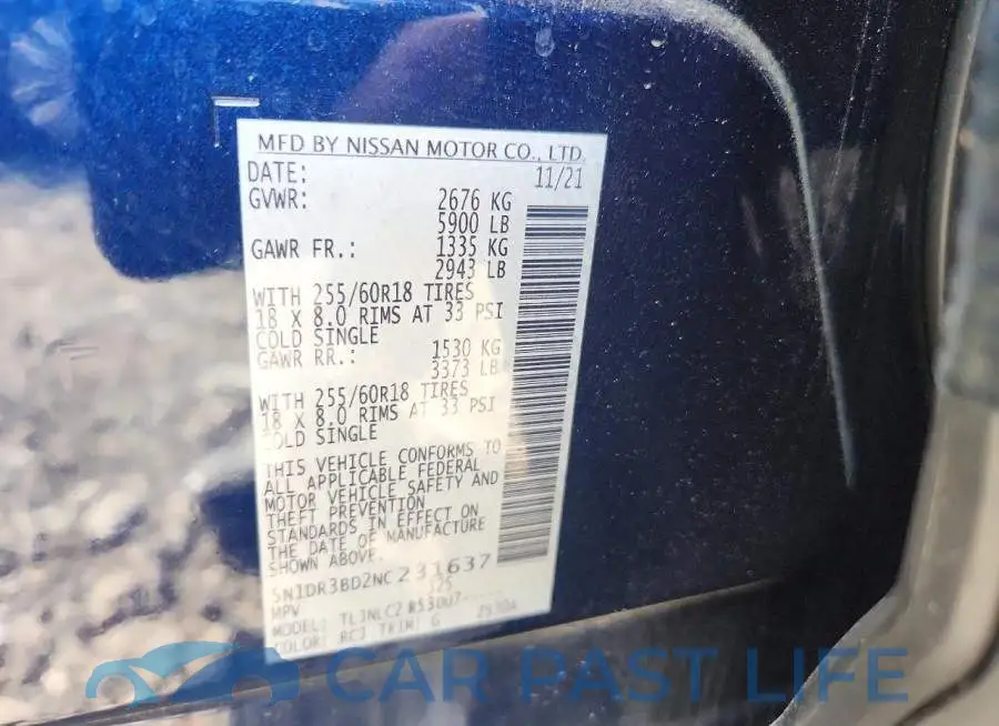 5N1DR3BD2NC231637# 13