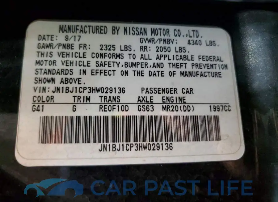 JN1BJ1CP3HW029136# 13