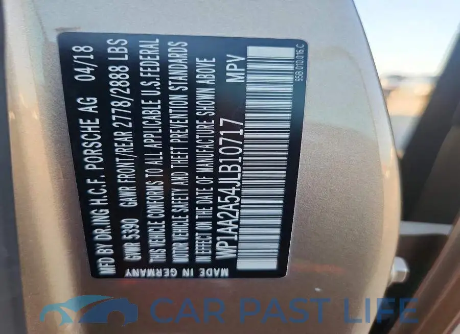 WP1AA2A54JLB10717# 12