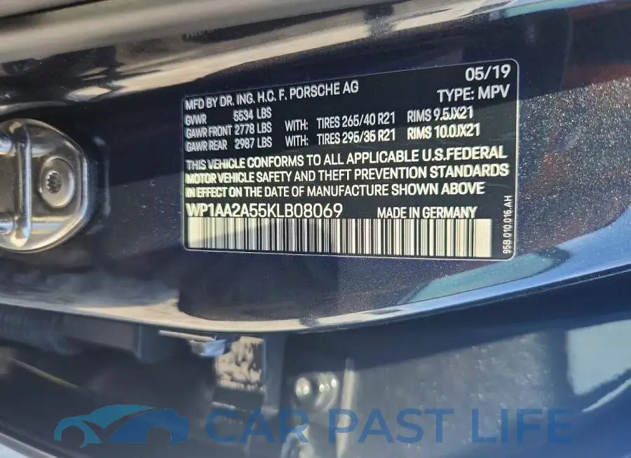 WP1AA2A55KLB08069# 13