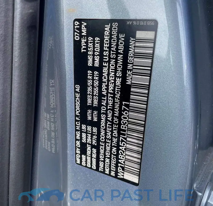 WP1AB2A57LLB30671# 10