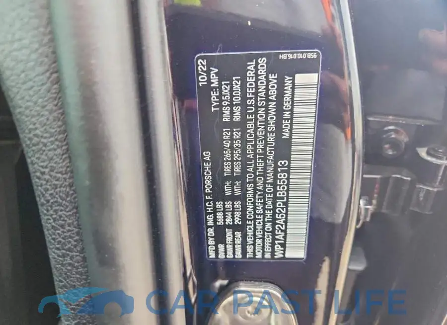 WP1AF2A52PLB55813# 13