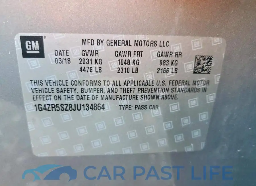 1G4ZR5SZ8JU134864# 12
