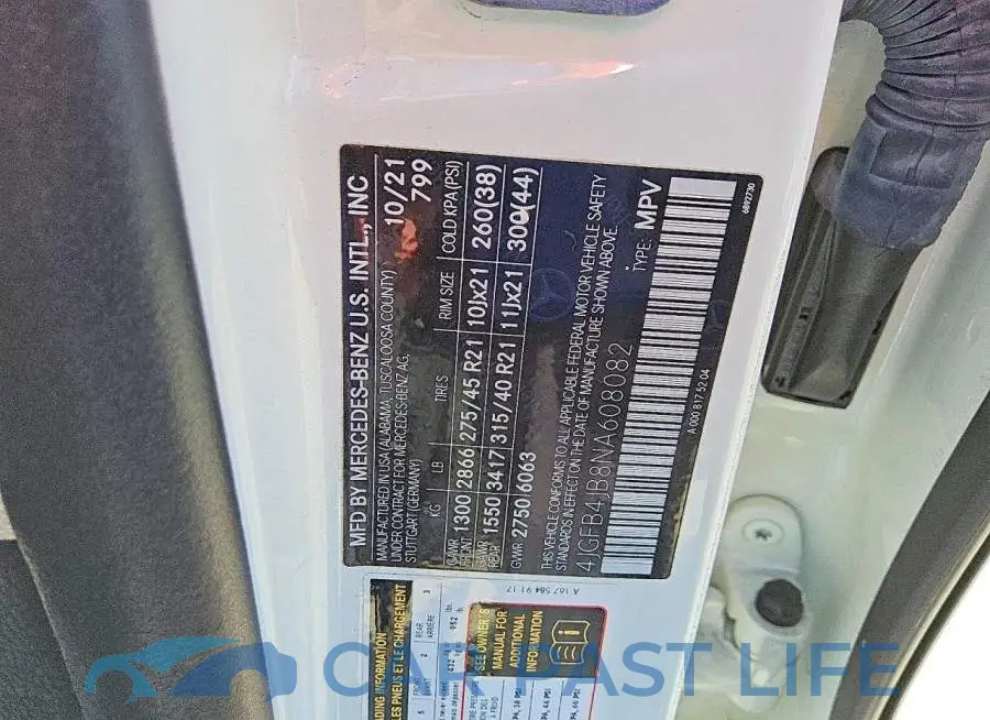 4JGFB4JB8NA608082# 13