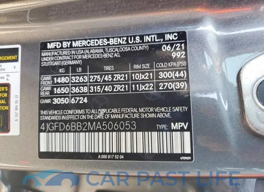 4JGFD6BB2MA506053# 14