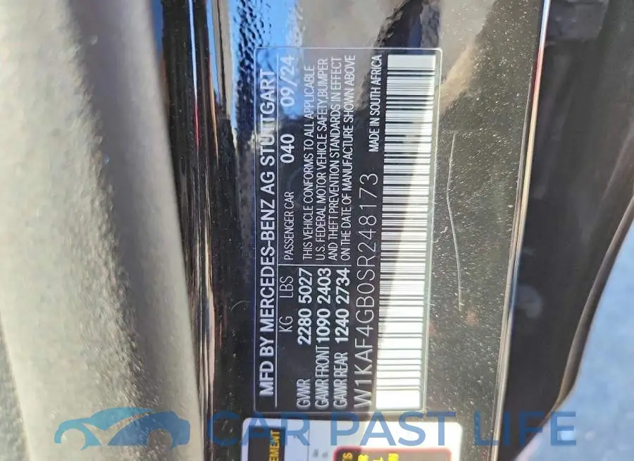 W1KAF4GB0SR248173# 12