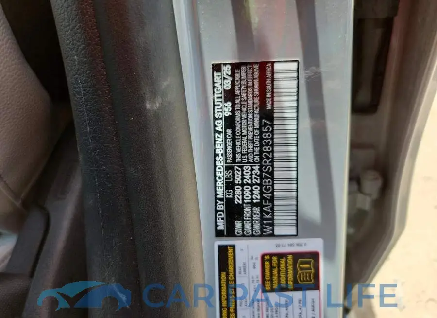 W1KAF4GB7SR283857# 12