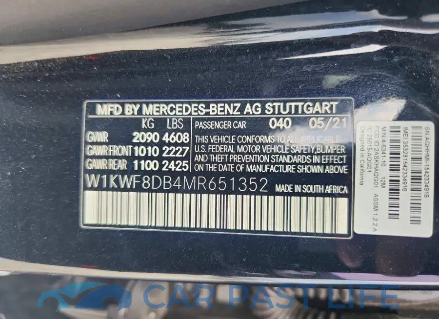 W1KWF8DB4MR651352# 12