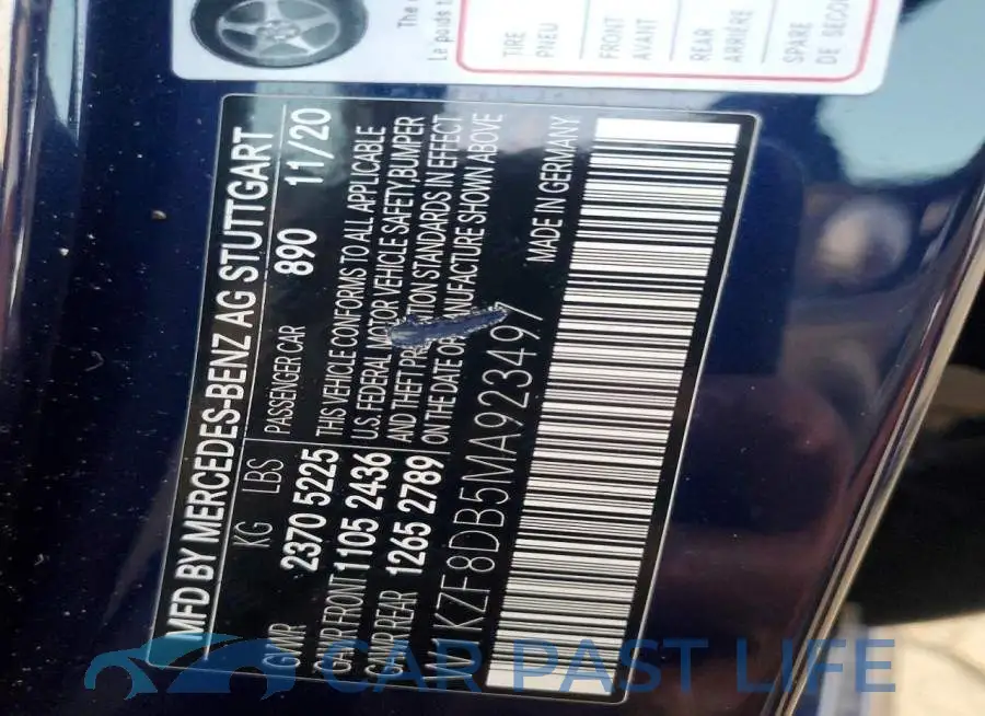 W1KZF8DB5MA923497# 12