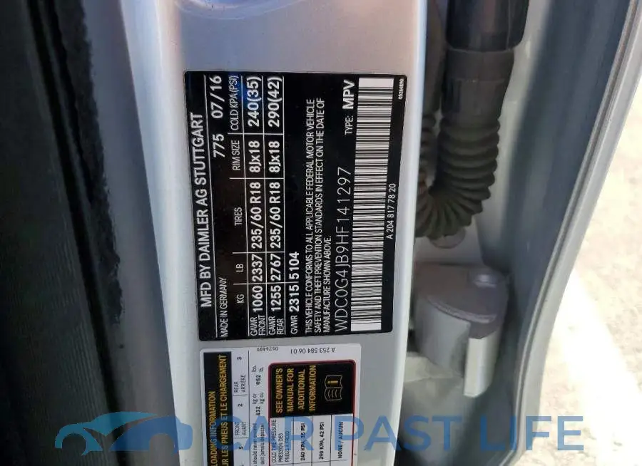 WDC0G4JB9HF141297# 12