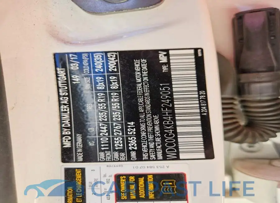 WDC0G4KB4HF249051# 13