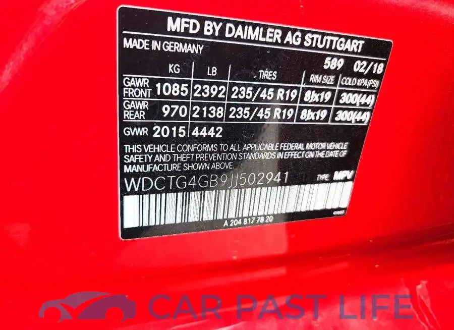 WDCTG4GB9JJ502941# 13