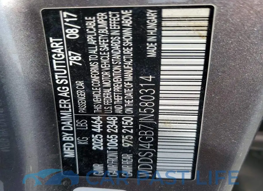WDDSJ4GB7JN580314# 13