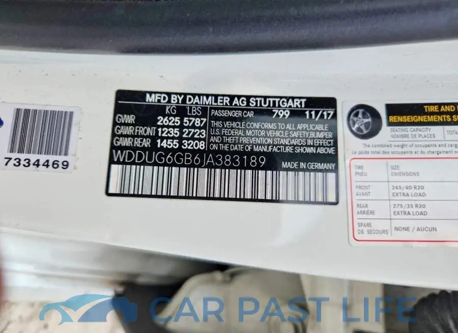 WDDUG6GB6JA383189# 12