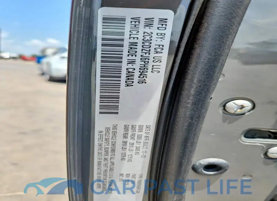 2C3CDZFJ6PH694516# 12