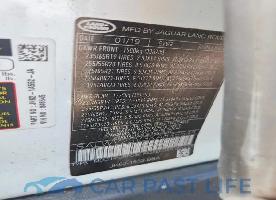 SALWV2SV3KA846645# 13