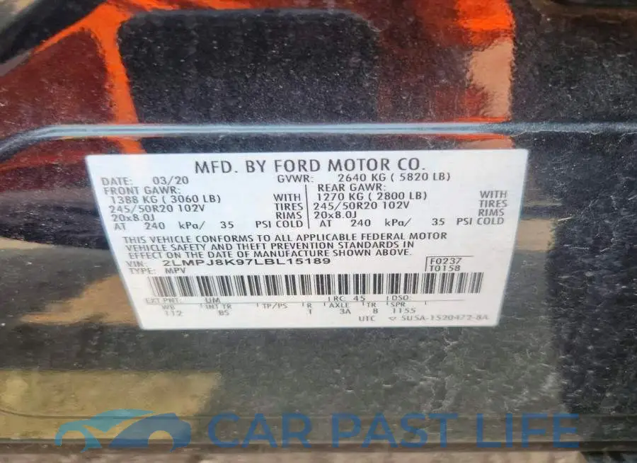 2LMPJ8K97LBL15189# 13